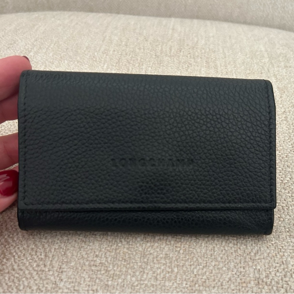 Longchamp Black Leather Wallet/card holder